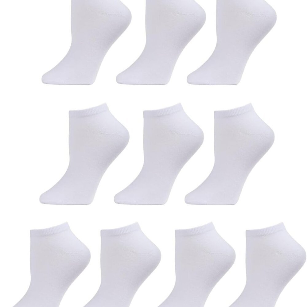 Everyday Women's Low Cut Socks Pack - 10 Pairs, Assorted Colors Available